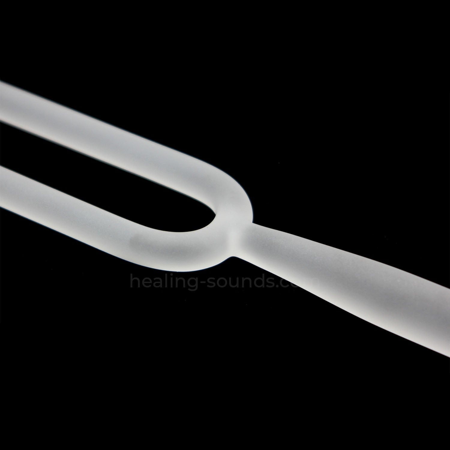 Jeu de diapasons en cristal givré 432 Hz avec étui - 8 pièces - 10 mm/20 mm