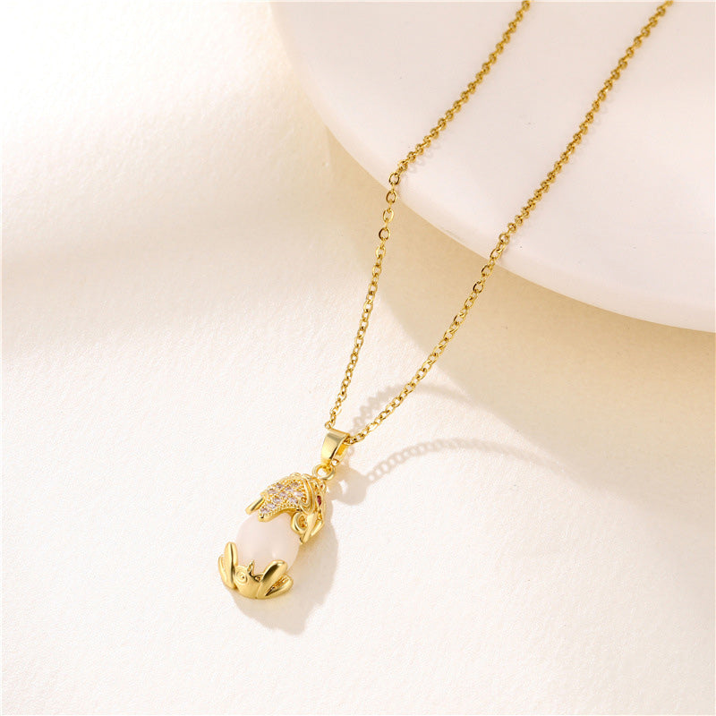 Collier Pixiu avec grenat, agate et jade naturels pour la richesse