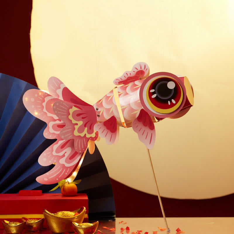 Lanterne en papier poisson koï porte-bonheur DIY | Décoration de la mi-automne