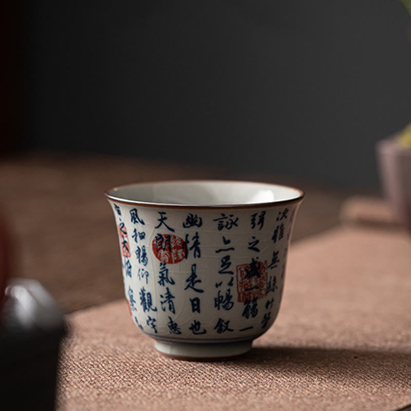 Tasse à thé en céramique Lotus 150 ml pour les rituels traditionnels du thé