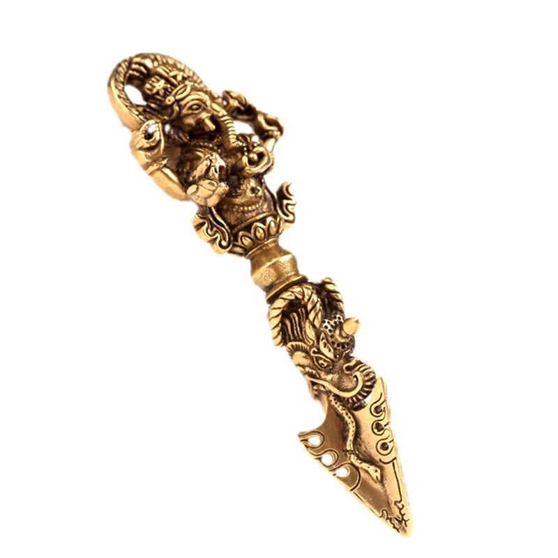 Collier pendentif de pouvoir spirituel Ganesh Dorje Vajra