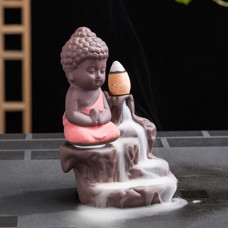 Ceramic Backflow Incense Burner Fountain - Decorative Smoke