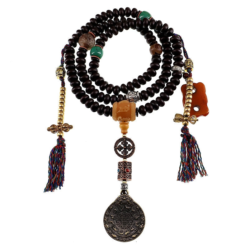 108 Beads Bodhi Seed Mala Bracelet for Meditation & Harmony