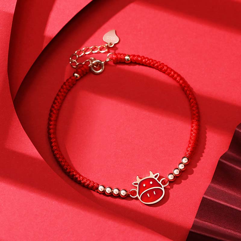 Unisex Red String Bracelet | 12 Chinese Zodiac Protection Charm