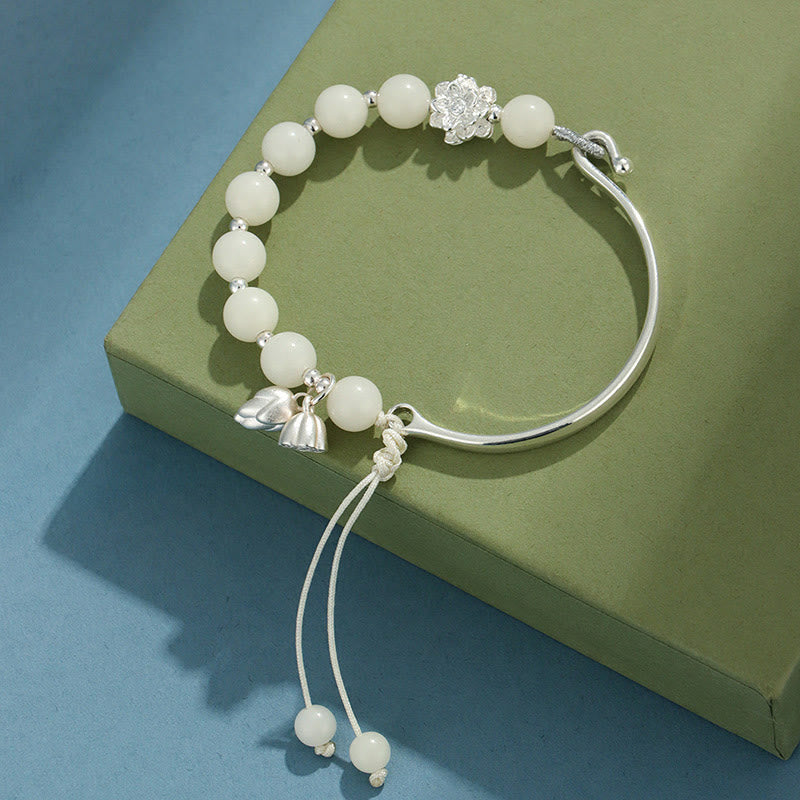 Bracelet Bodhi Seed Lotus 8 mm pour la chance et la richesse