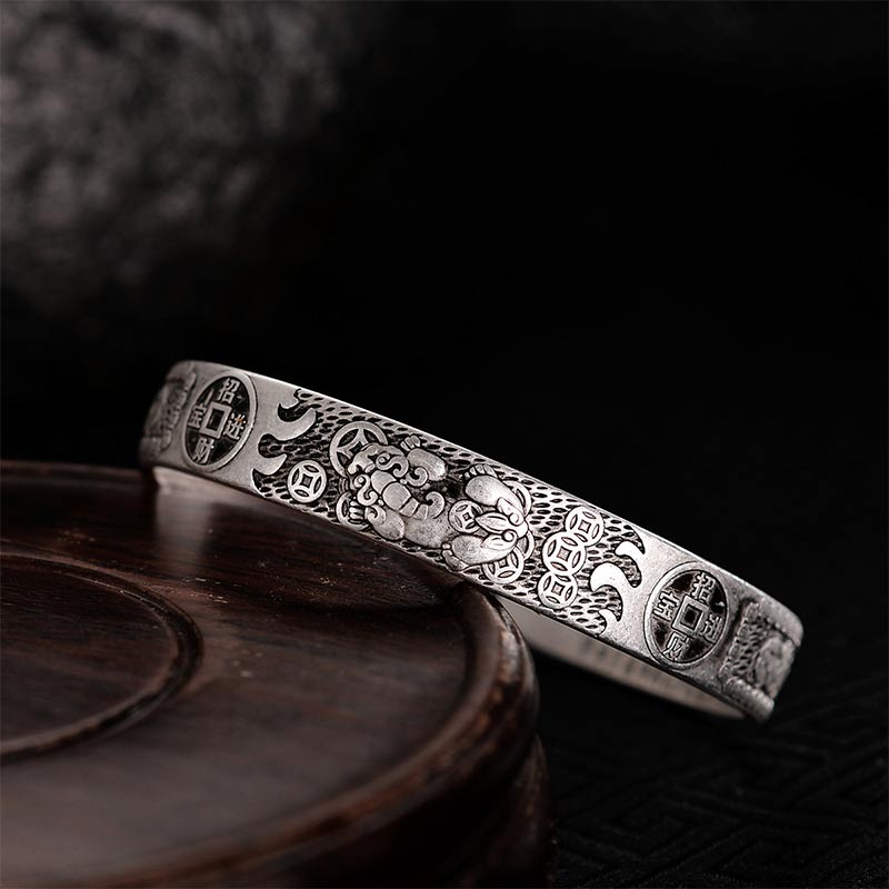 Adjustable Feng Shui Pixiu Bracelet for Luck & Protection