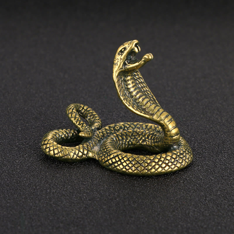 Décoration d'intérieur en cuivre et laiton massif de 4 cm, Année du Serpent