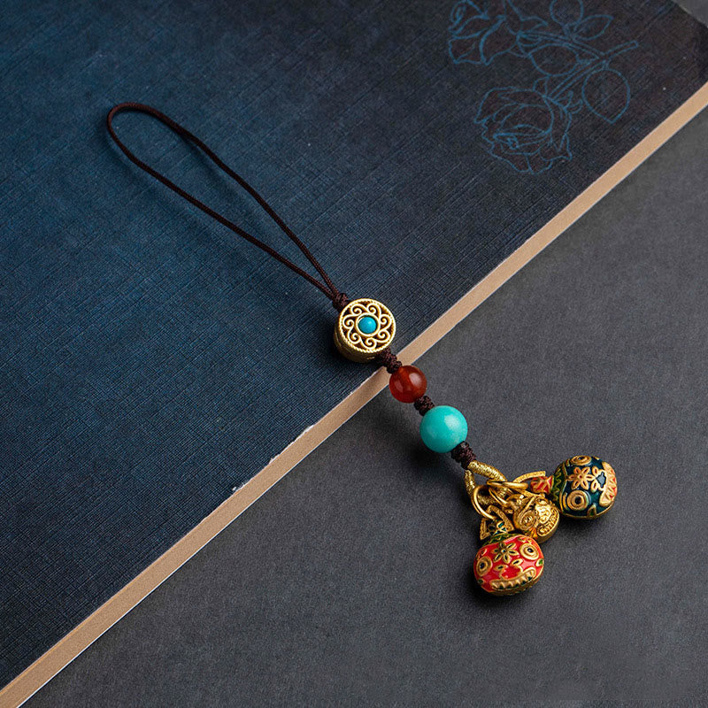 Porte-clés porte-bonheur de la famille des bêtes avaleuses d'or pour la richesse spirituelle