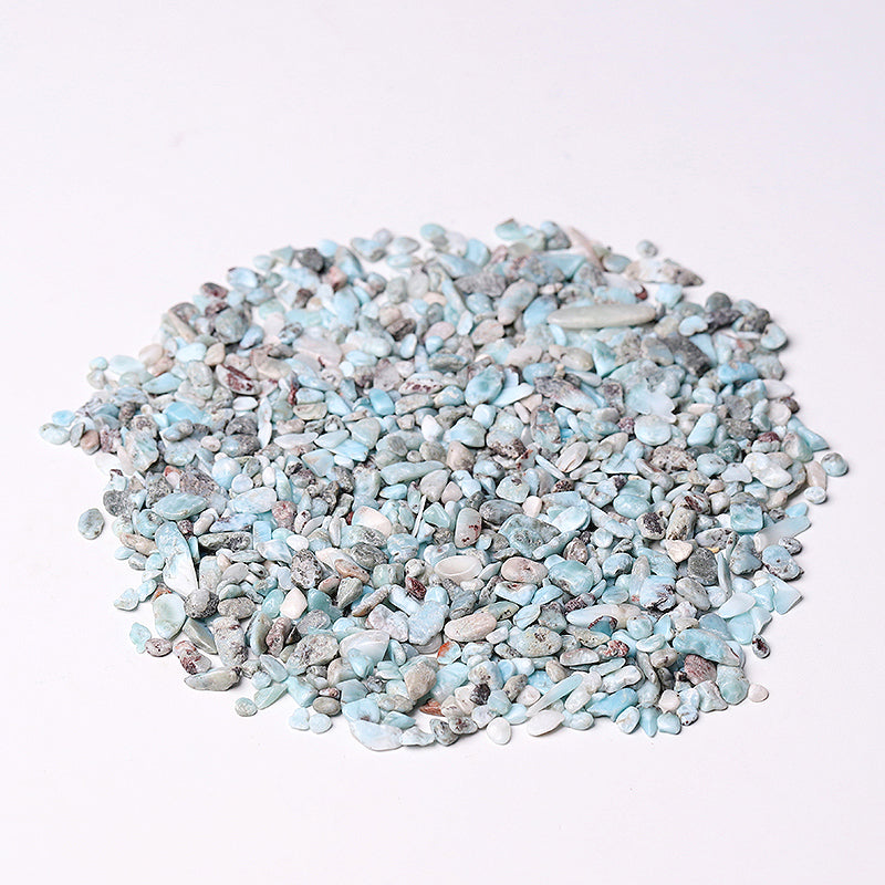 5-7mm Natural Larimar Chips Crystal Stones for Healing