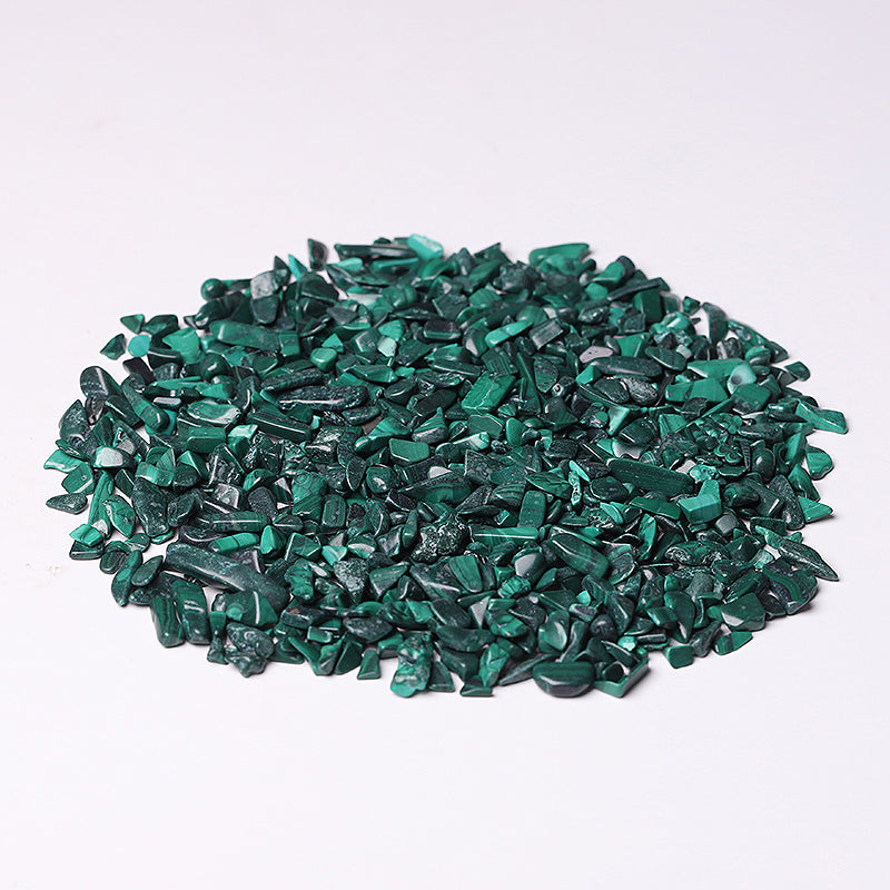Éclats de cristal brut de malachite naturelle de 5 à 7 mm