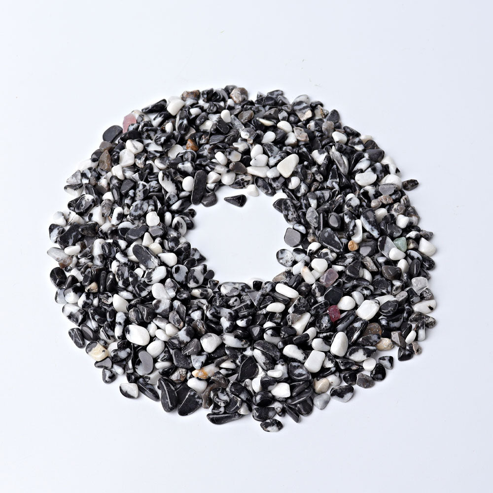 Éclats de cristal de jaspe zèbre de 5 à 7 mm pour l'énergie de guérison