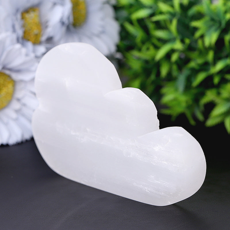 5 inch Selenite Cloud Carving for Meditation & Healing