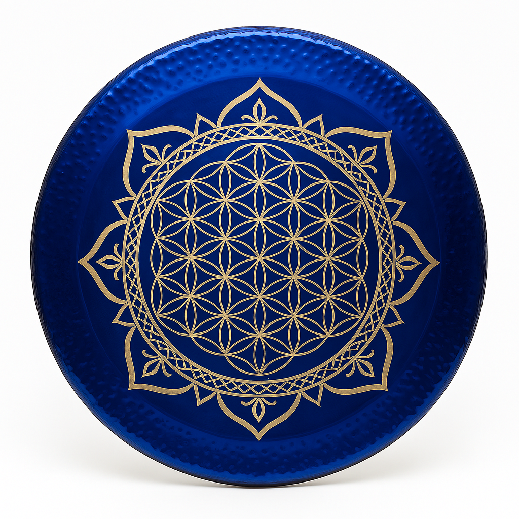 Instrument de gong lumineux coloré pour la guérison par le son