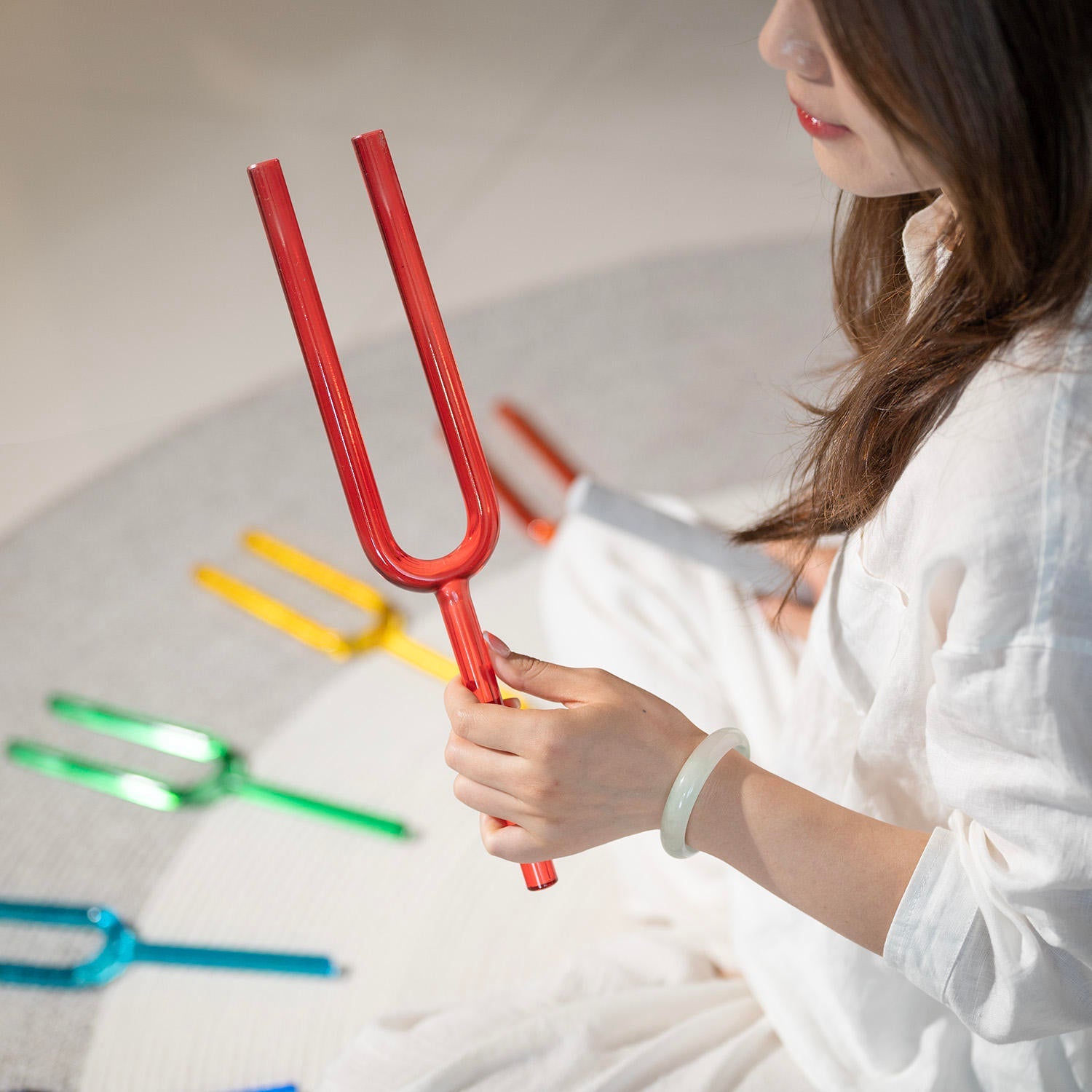 Diapason géant en cristal 528 Hz - Note Do