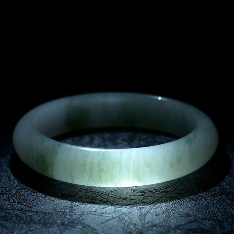 Bracelet jonc de guérison en jade naturel 60-62 mm