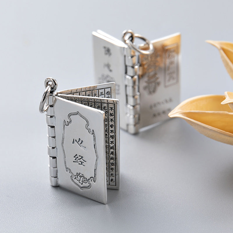 Pendentif Lotus en argent sterling 990 pour la protection et l'illumination