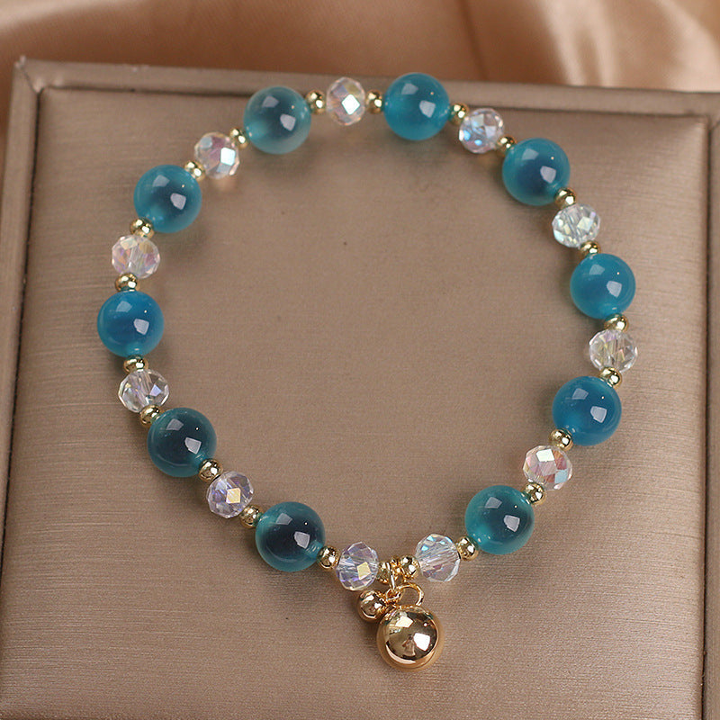 Bracelet de guérison et d'harmonie en agate bonbon 14-17 cm