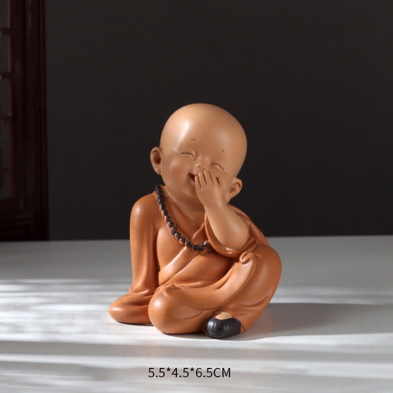 Mini statue de Bouddha en résine pour la méditation et la prière