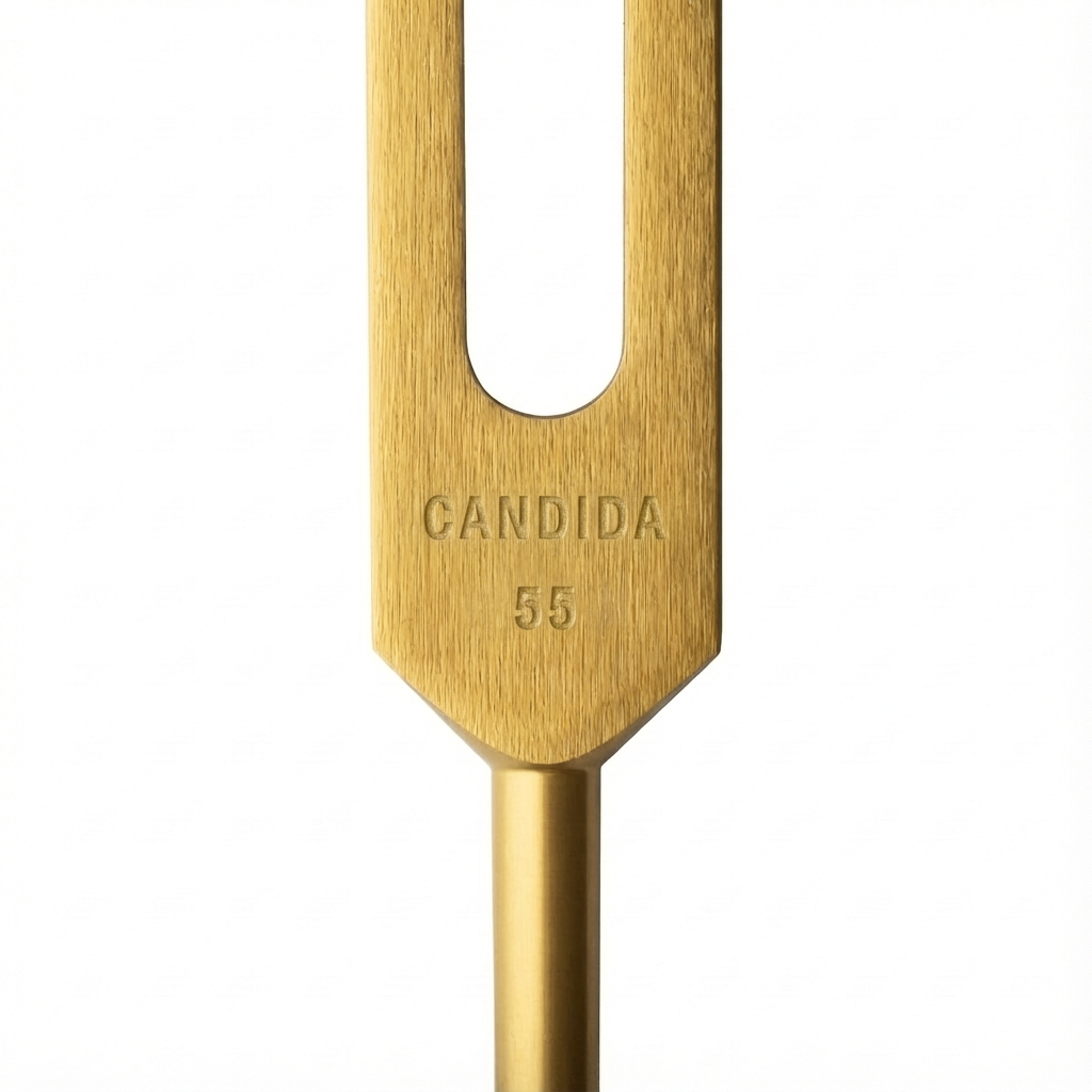 Diapason Candida 55 Hz doré avec étui
