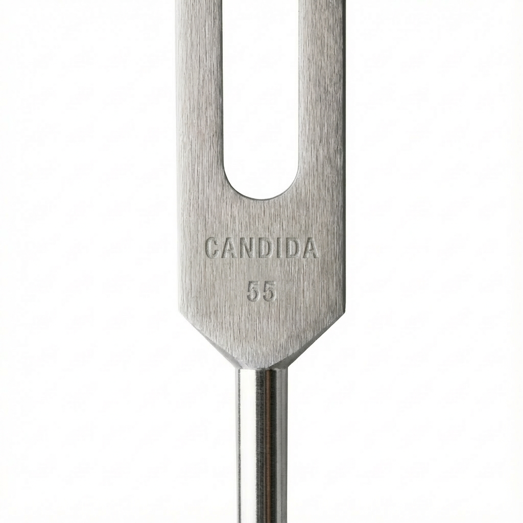 Diapason Candida 55 Hz doré avec étui