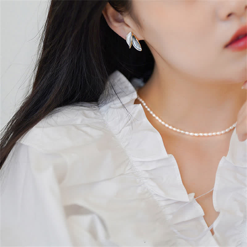 Boucles d'oreilles spirituelles en forme de feuille de cuivre pour la chance et la guérison