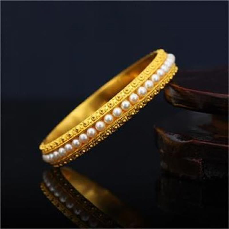 Bracelet manchette de guérison en perles de cuivre de 56 mm