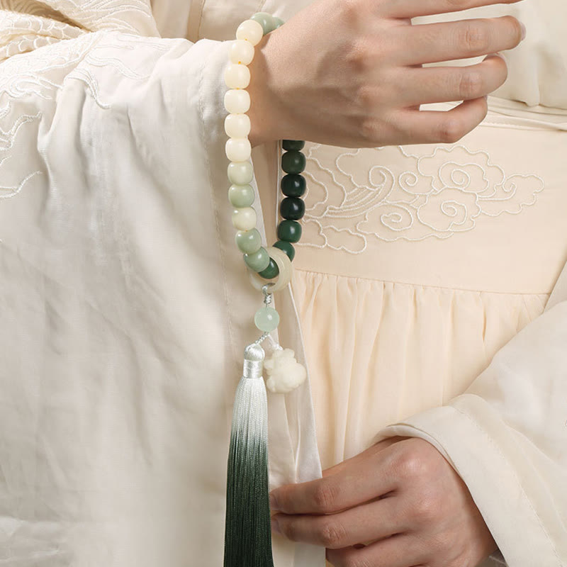 Bracelet Mala Bodhi Seed Lotus Sagesse 12 mm