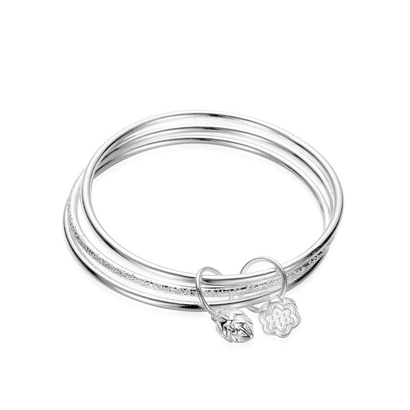 Bracelet Lotus Pod en cuivre blanc de 58 mm pour un nouveau départ