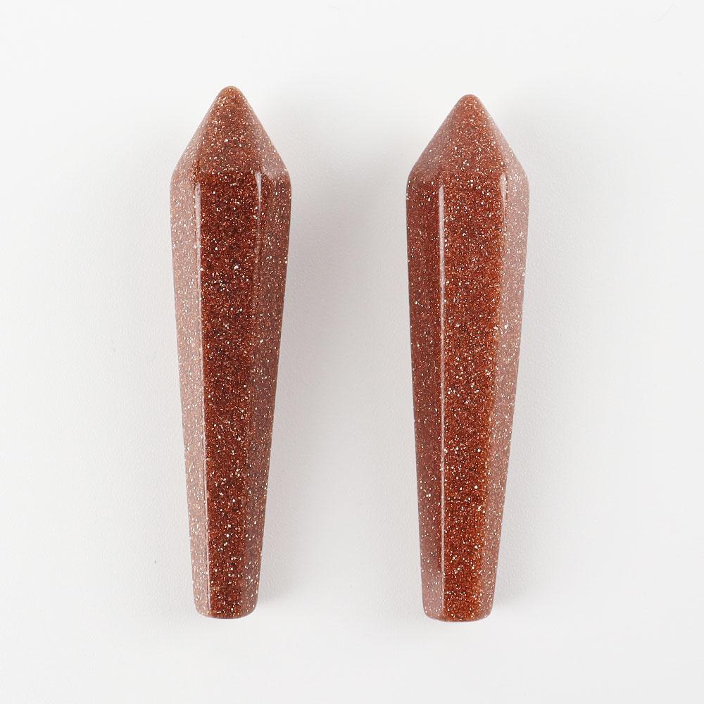Baguette en pointe de flèche en cristal faite à la main pour les pratiques des chakras