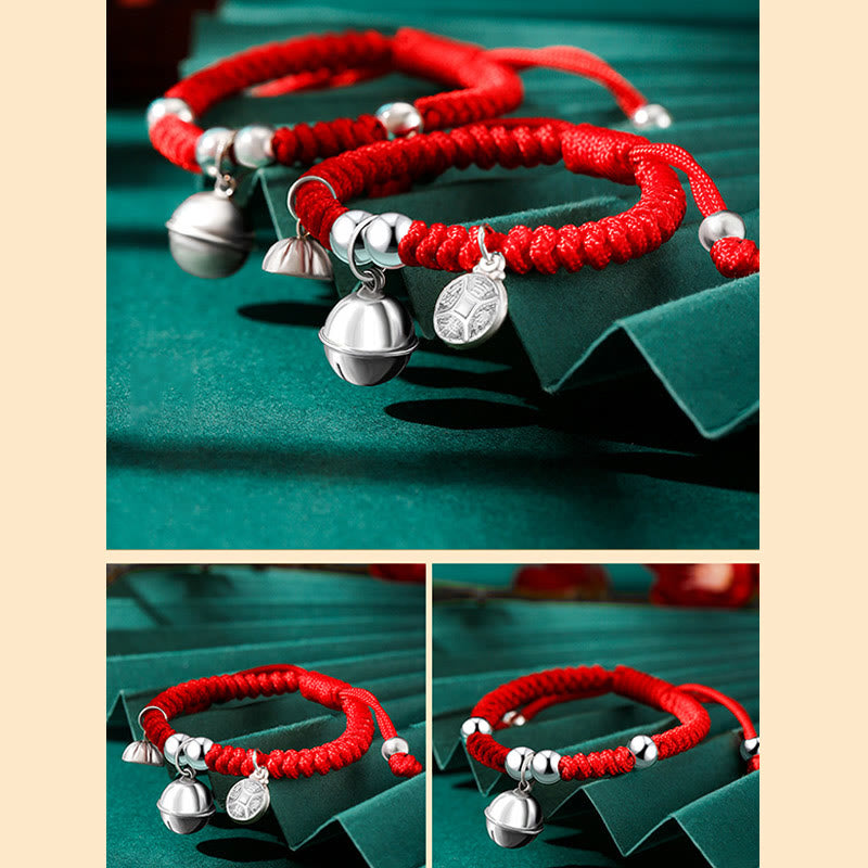 Bracelet spirituel en argent sterling pour enfants avec breloque personnage Fu