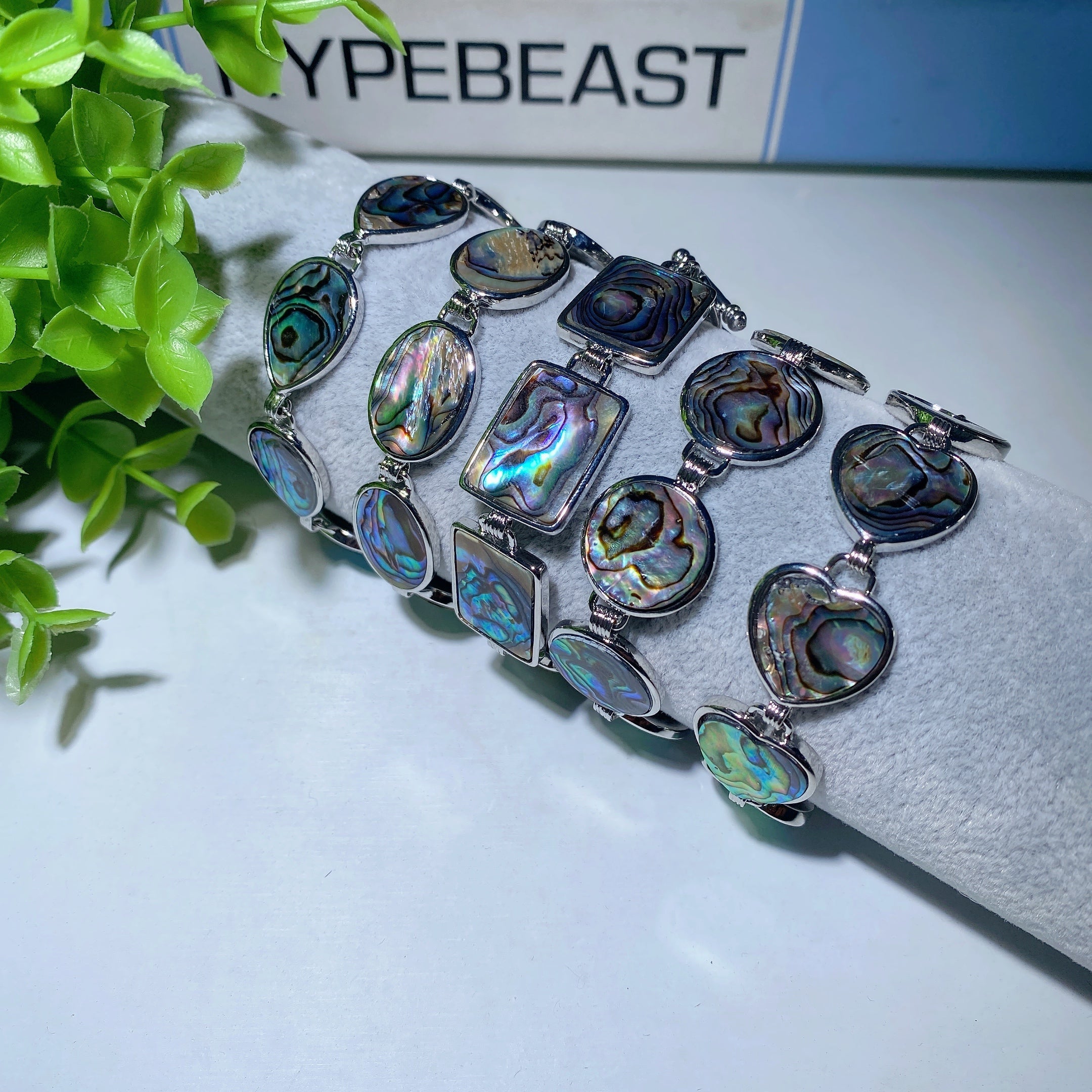 6.5" Aura Shell Spiritual Healing Bracelet for Protection
