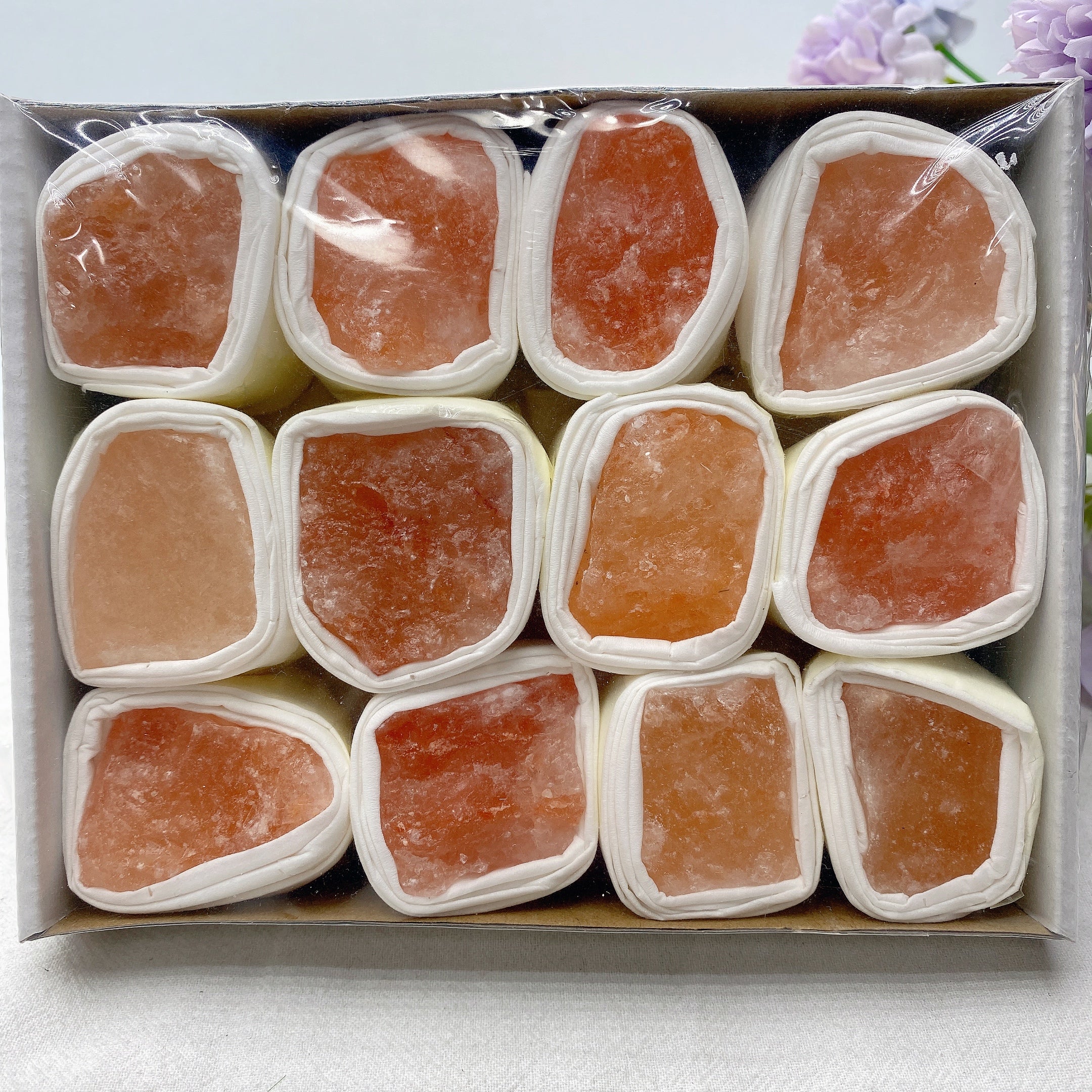 Pierre de guérison en cristal brut de calcite orange de 6,5 pouces