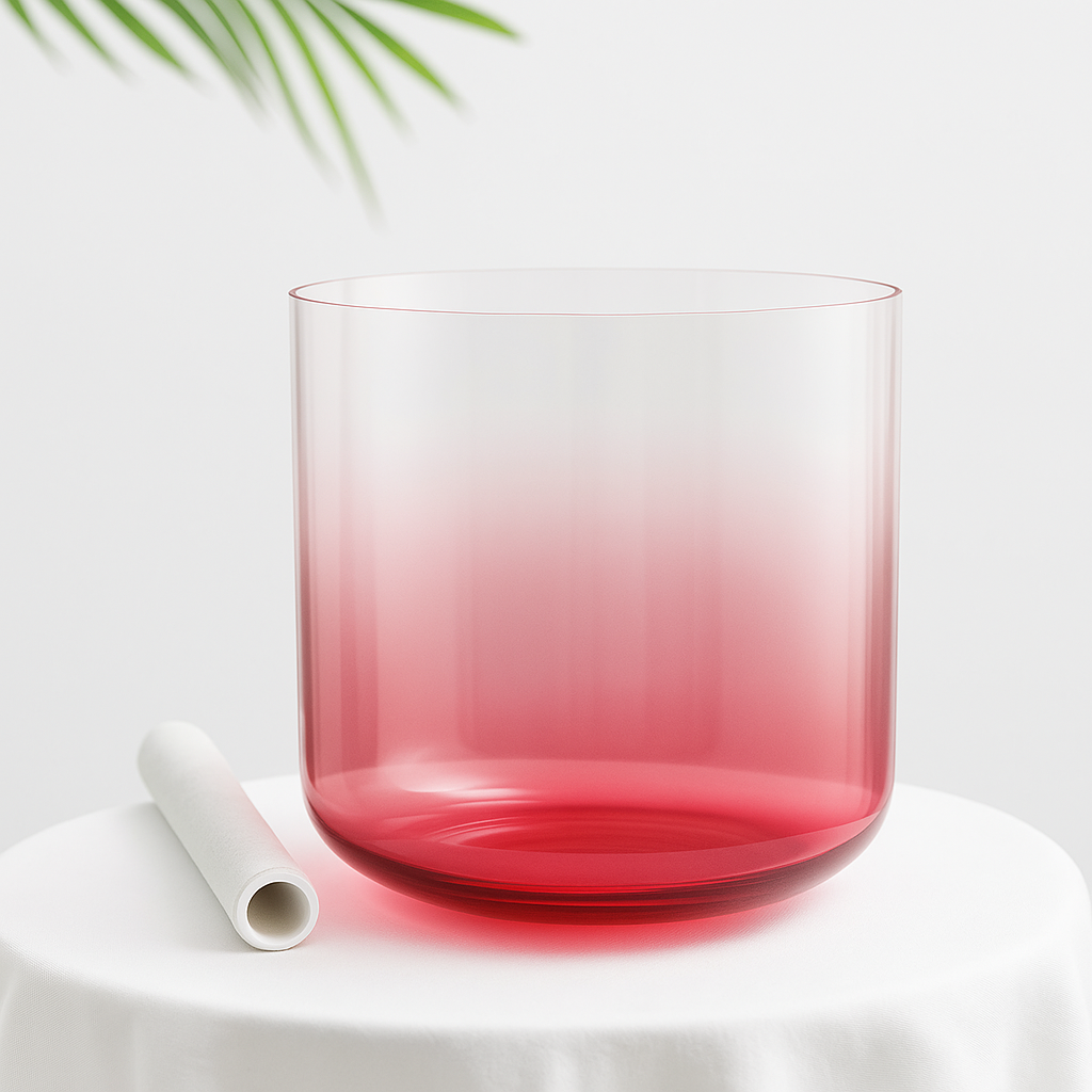 Bol chantant en cristal de 6 à 7 pouces pour la méditation