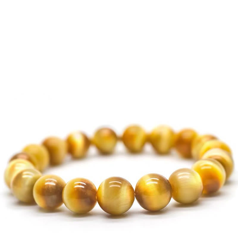 Bracelet de protection en perles d'œil de tigre de 6 à 7 mm pour plus de confiance