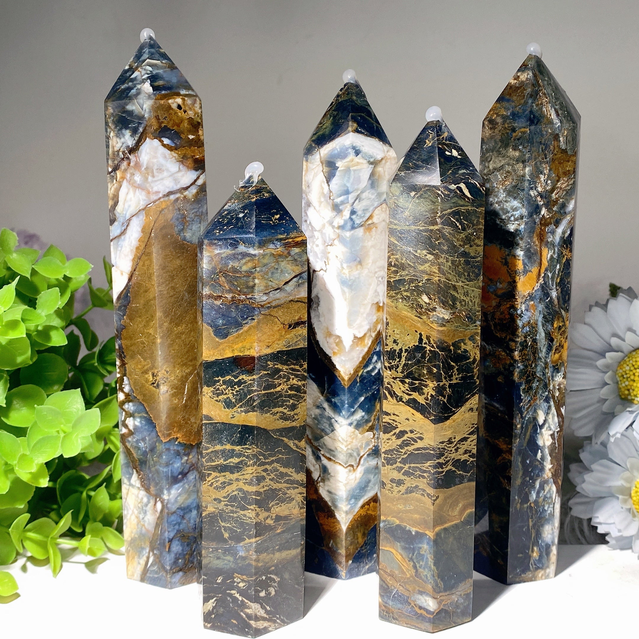 6-9 Inch Petersite Crystal Tower for Healing & Energy