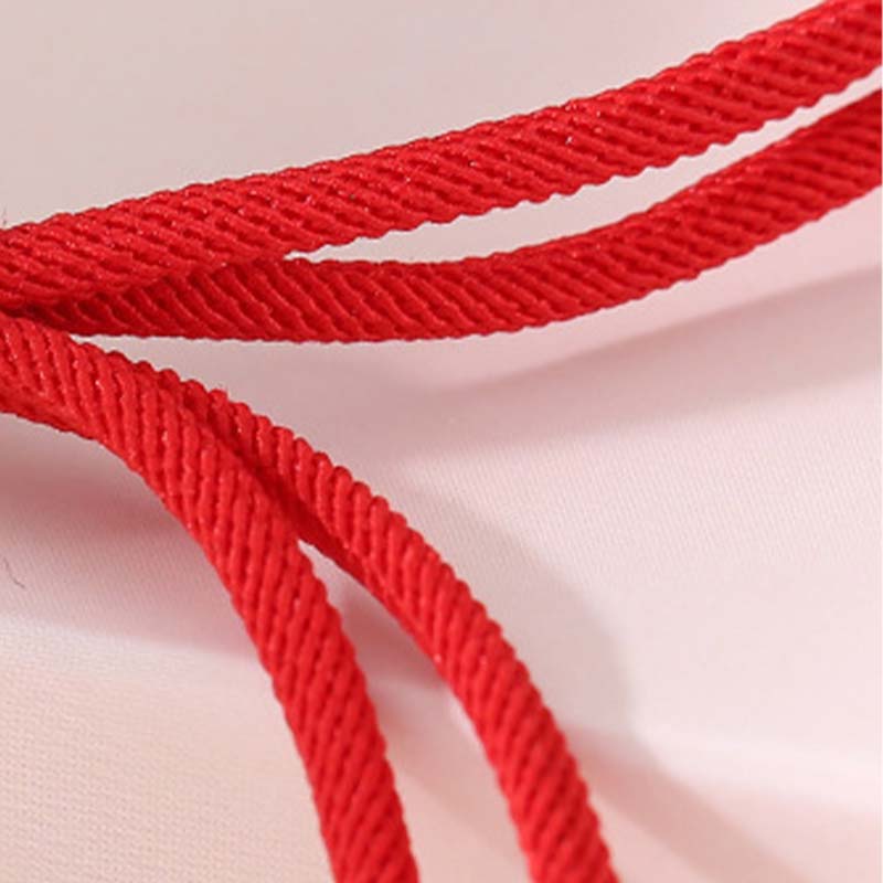 Bracelet tressé en argent sterling avec cordon rouge pour la chance et la protection