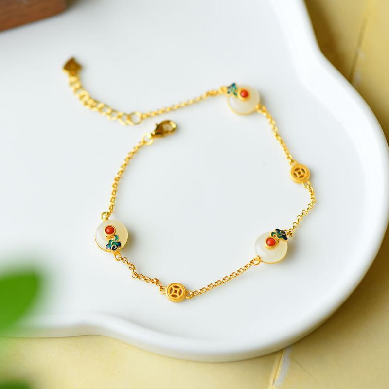 Bracelet de protection en jade blanc | Chance et harmonie