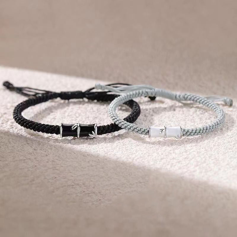 Bracelet en cuivre et bambou pour couple, pour la guérison spirituelle