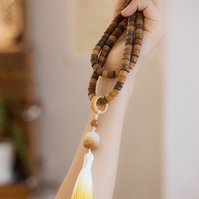 108 Beads Bodhi Seed Mala Bracelet for Meditation Harmony
