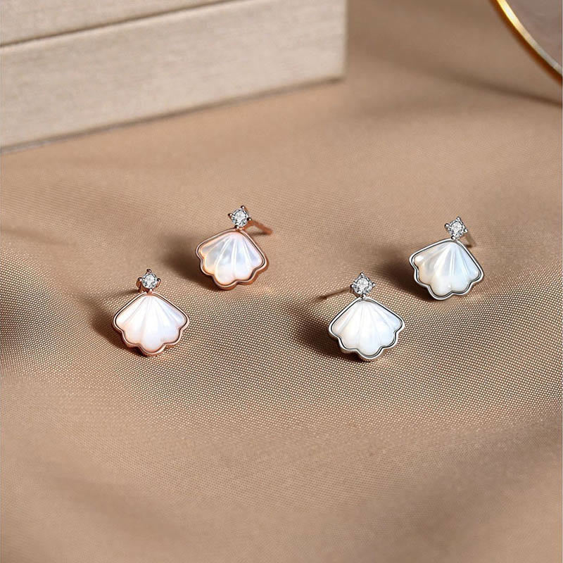 Ensemble de bijoux spirituels en argent sterling 925 avec pierre Tridacna