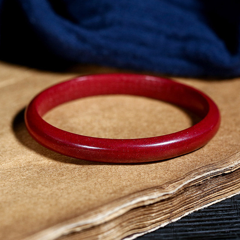 Bracelet jonc unisexe Cinabre Blessing 55-56 mm gravé