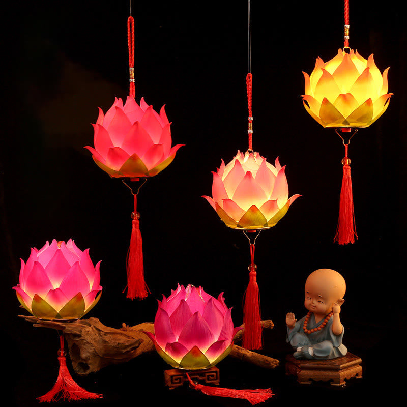 Lanterne dragon en forme de fleur de lotus à faire soi-même | Décoration spirituelle pour la maison