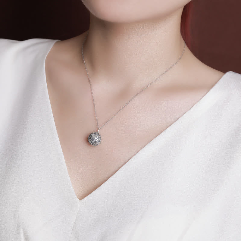 Collier avec pendentif porte-bonheur en argent sterling 990 Fu