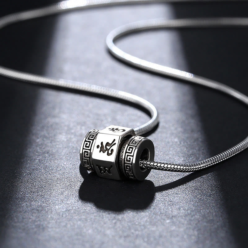 Collier en cuivre Om Mani Padme Hum | Pendentif tibétain de la paix