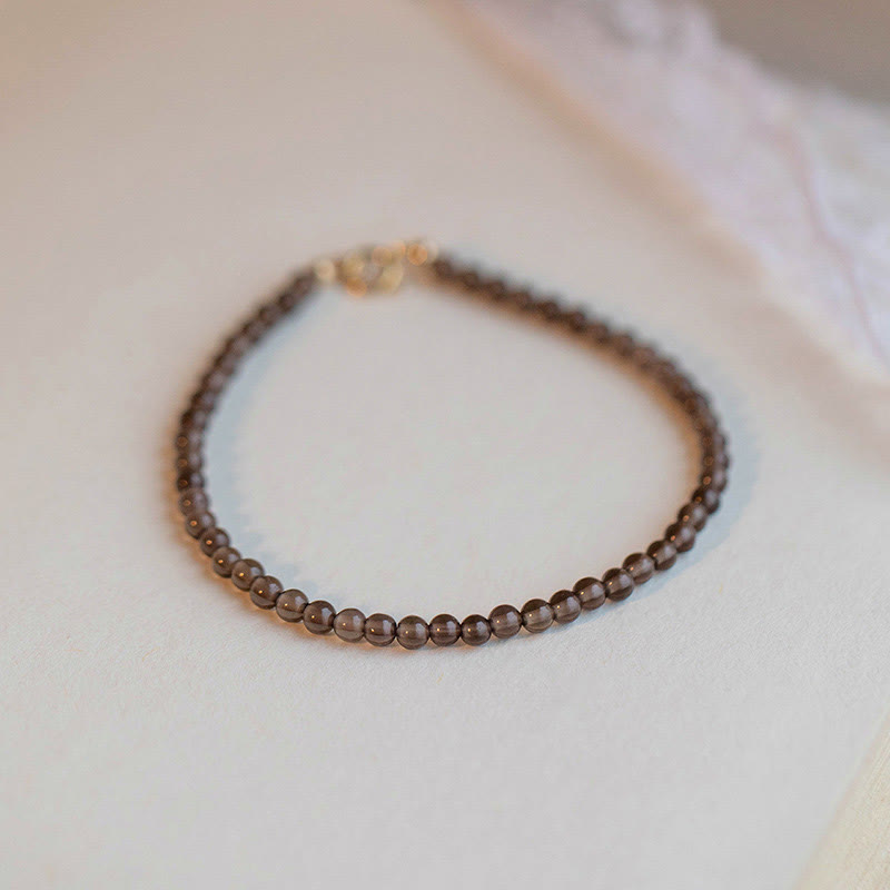 Bracelet de réussite en obsidienne noire de 6 mm pour la résilience et la concentration