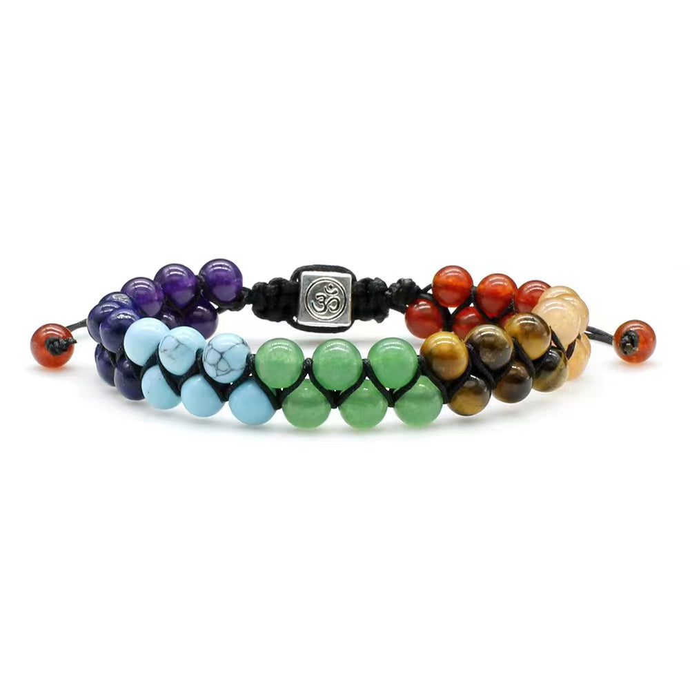 Bracelet chakra de 6 mm pour la guérison de l'équilibre énergétique