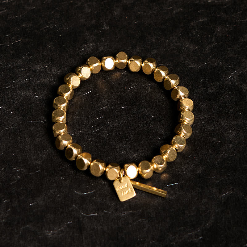 Bracelet de richesse spirituelle en cuivre de 6 mm pour la chance et l'équilibre