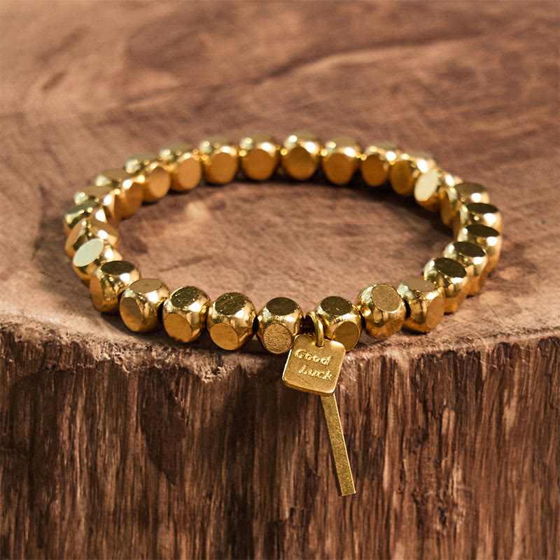 Bracelet de richesse spirituelle en cuivre de 6 mm pour la chance et l'équilibre