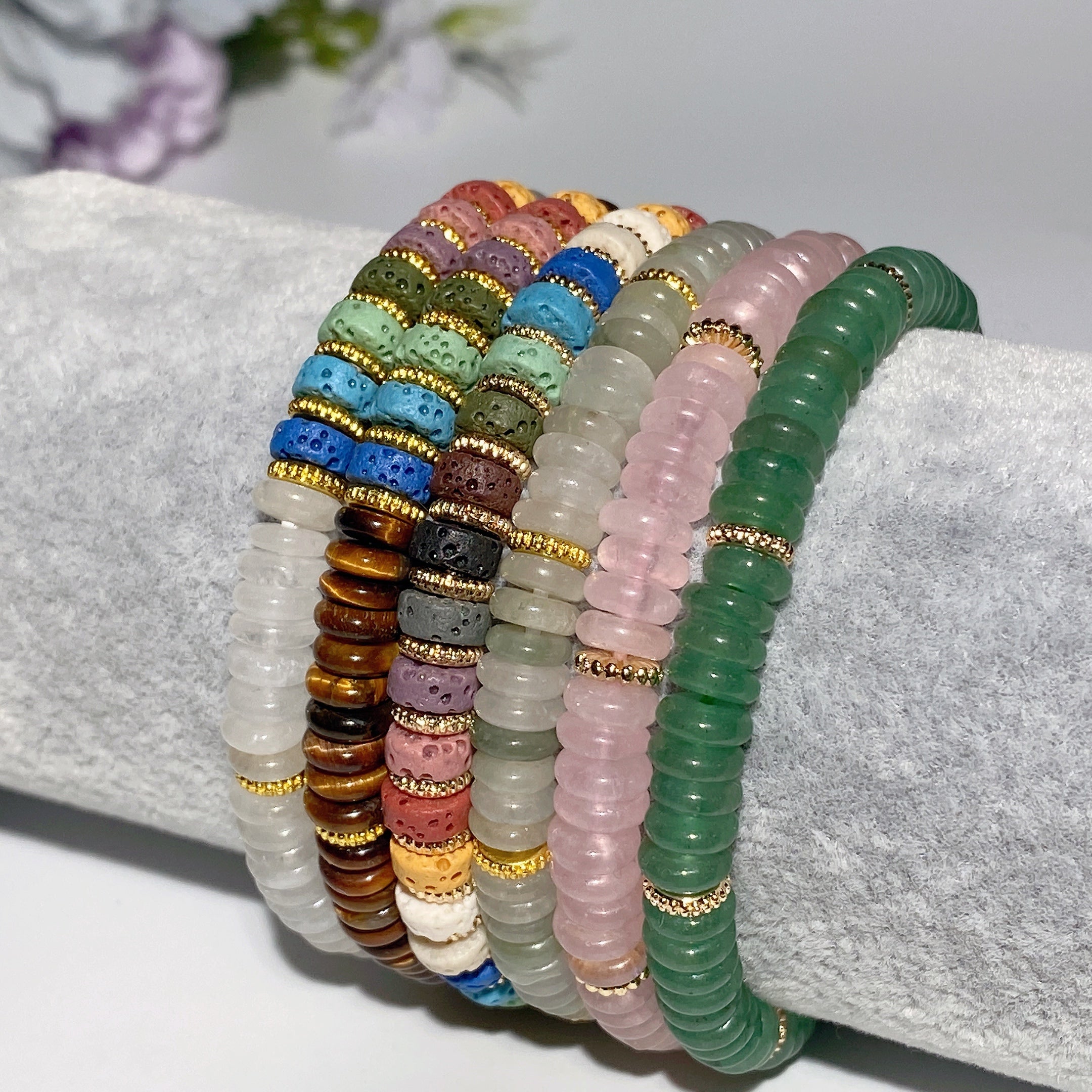 6mm Mixed Crystal Spiritual Healing Bracelet for Protection
