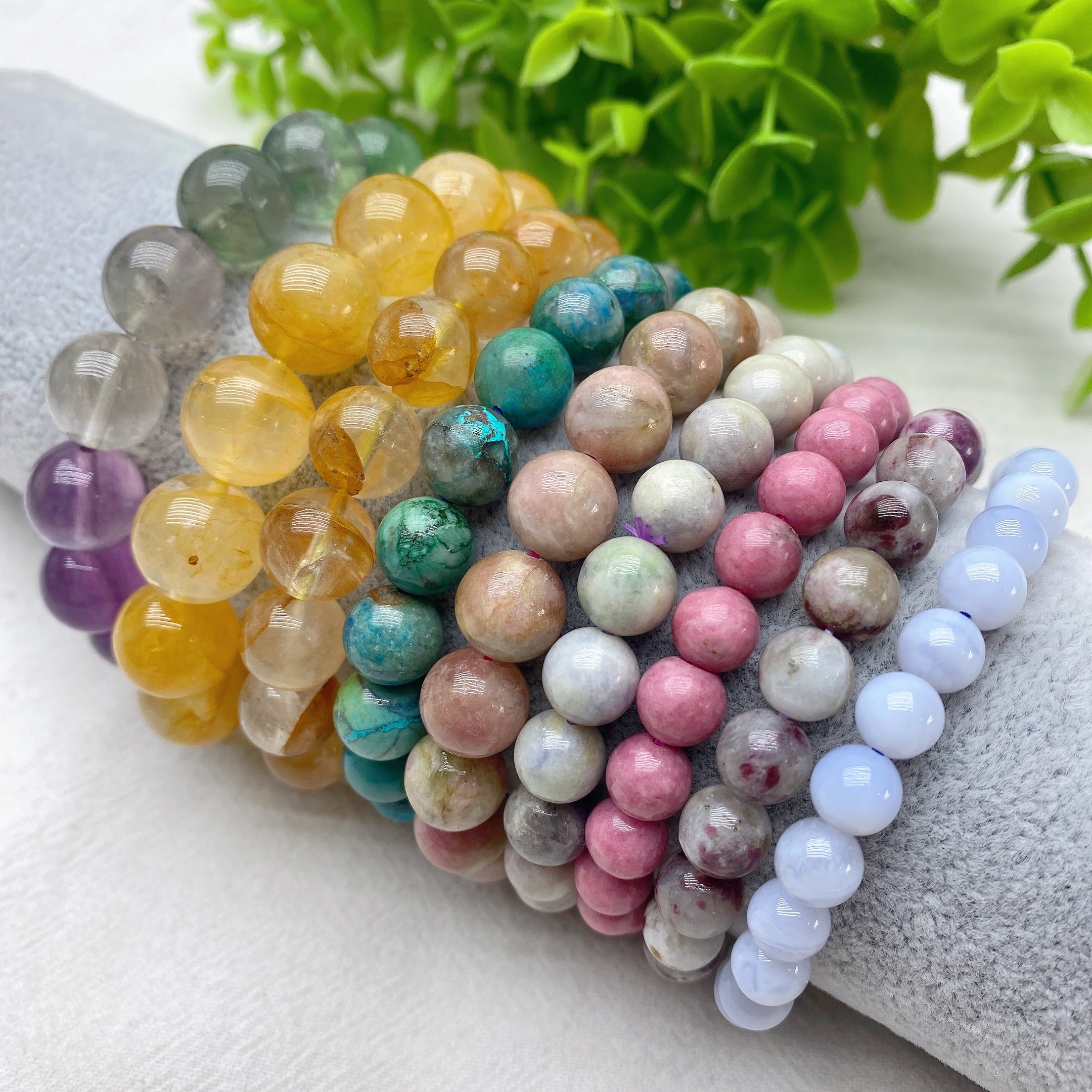 7-13mm Mixed Crystal Spiritual Healing Beaded Bracelet